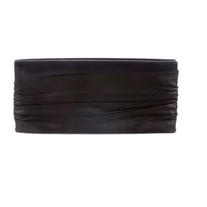 Jean Paul Gaultier Pleated Leather Clutch